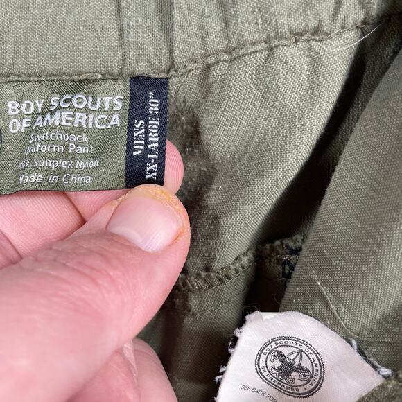 Boy Scouts of America Convertible Pants Men's XXL Green Trail Camping Outdoors - Picture 7 of 12